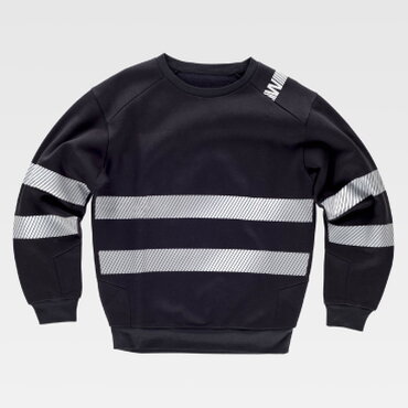 Sudadera con cintas refelectantes unisex C9043