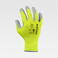 Pack 12 Uds Guantes con revestimiento de poliuretano G4801. Color amarillo fluor/gris.