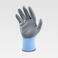 Pack 12 Uds Guantes con revestimiento de nitrilo G5000. Color azul celeste/gris.