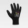 Pack 12 Uds Guantes con revestimiento de nitrilo microposoro G5010. Color negro/negro.