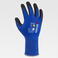 Pack 12 Uds Guantes con revestimiento de nitrilo microposoro G5021. Color azul ina/negro.