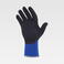 Pack 12 Uds Guantes con revestimiento de nitrilo microposoro G5021. Color azul ina/negro.