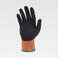 Pack 12 Uds Guantes con revestimiento de nitrilo microposoro G5510. Color naranja fluor/negro.