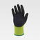 Pack 12 Uds Guantes con revestimiento de nitrilo microposoro G5510. Color amarillo fluor/negro.