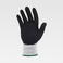 Pack 12 Uds Guantes con revestimiento de nitrilo microposoro G5511. Color gris/negro.