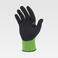 Pack 12 Uds Guantes con revestimiento de nitrilo microposoro G5520. Color verde/negro.