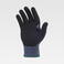 Pack 12 Uds Guantes con revestimiento de nitrilo microposoro G5520. Color azul/negro.
