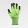 Pack 12 Uds Guantes con revestimiento de nitrilo microposoro G5520. Color verde/negro.