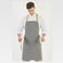 Delantal peto M730. Color gris.