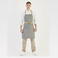 Delantal peto M730. Color gris.