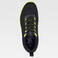 Zapatilla combinada P3014. Color negro/amarillo fluor.