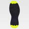 Zapatilla combinada P3014. Color negro/amarillo fluor.