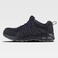 Zapatilla combinada P3015. Color negro/gris.