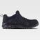 Zapatilla combinada P3015. Color negro/gris.