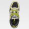 Zapatilla trecking reforzada P4015. Color gris claro/amarillo fluor.