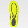 Zapatilla trecking reforzada P4015. Color gris claro/amarillo fluor.