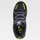 Zapatilla trecking reforzada P4015. Color negro/amarillo fluor.