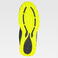 Zapatilla trecking reforzada P4015. Color negro/amarillo fluor.