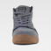 Zapatilla alta serraje P4019. Color gris.