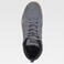 Zapatilla alta serraje P4019. Color gris.