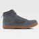 Zapatilla alta serraje P4019. Color gris.