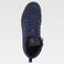 Zapatilla alta serraje P4019. Color azul marino.