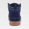 Zapatilla alta serraje P4019. Color azul marino.