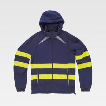 Chaqueta softshell alta visibilidad con capucha unisex S7879