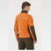 Chaqueta softshell outdoor combinada unisex S8631. Color naranja fluor/verde caza.