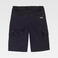 Pantalón de trabajo corto multibolsillos unisex WF3217. Color negro/amarillo fluor.