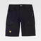 Pantalón de trabajo corto multibolsillos unisex WF3217. Color negro/amarillo fluor.