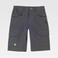 Pantalón de trabajo corto multibolsillos unisex WF3217. Color gris/verde flúor.