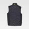 Chaleco de trabajo con tejido elástico combinado unisex WF3226. Color negro/amarillo fluor.
