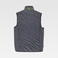 Chaleco de trabajo con tejido elástico combinado unisex WF3226. Color gris/verde flúor.