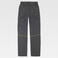 Pantalón de trabajo multibolsillos mujer WF3250. Color gris/verde flúor.
