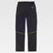 Pantalón de trabajo multibolsillos mujer WF3250. Color negro/amarillo fluor.