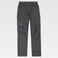 Pantalón de trabajo multibolsillos mujer WF3250. Color gris/verde flúor.