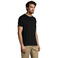 Camiseta de cuello redondo unisex Titan. Color negro 2.