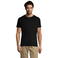 Camiseta de cuello redondo unisex Titan. Color negro 2.