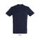 Camiseta de cuello redondo unisex Titan. Color marino francés 2.