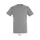 Camiseta de cuello redondo unisex Titan. Color gris mezcla.