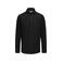 Camisa punto Waffle sostenible hombre Hicksville. Color negro.