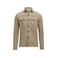 Sobrecamisa punto Waffle sostenible hombre Hicksville. Color khaki.