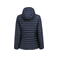 Chaqueta de invierno acolchada con capucha sostenible mujer Meadows Woman. Color azul marino.