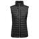 Chaleco acolchado sostenible mujer Meadows vest Woman. Color negro.