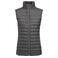 Chaleco acolchado sostenible mujer Meadows vest Woman. Color steel grey.