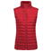 Chaleco acolchado sostenible mujer Meadows vest Woman. Color rojo.