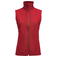 Chaleco softshell sostenible mujer Valley vest Woman. Color rojo.
