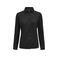 Camisa punto Waffle sostenible mujer Hicksville Woman. Color negro.