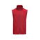 Chaleco softshell sostenible hombre Valley vest. Color rojo.